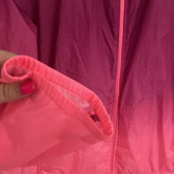Everlast- Pink Ombre windbreaker jacket- with hood- Size XL - Picture 4 of 9